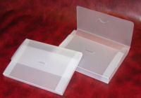 A5 document boxes produced frosted clear polypropylene